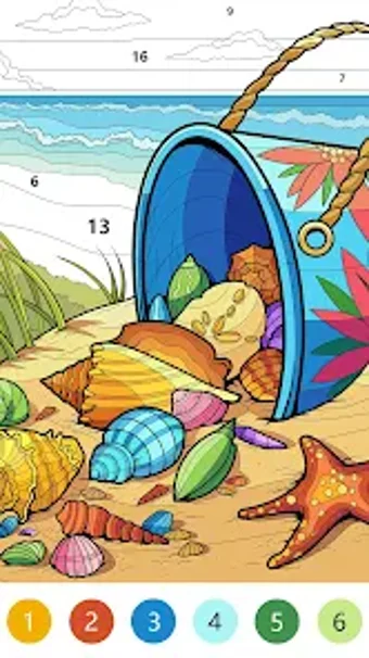 Imagen 0 para Beach Color Paint By Numb…