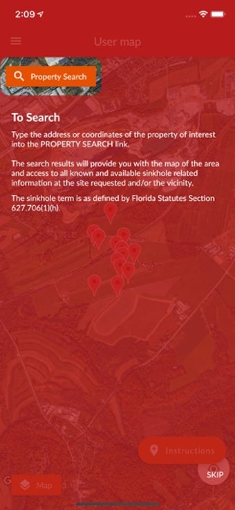 Image 1 for Sinkhole Finder App