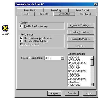 Image 0 for DirectX 8 Control Panel