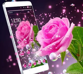 Image 2 for Pink Rose Love Theme for …