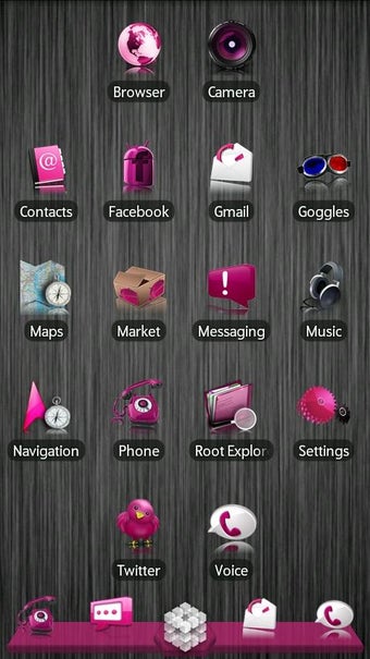 Imagen 1 para Pink ADW Theme