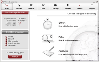 Image 0 for SWITZ Antivirus