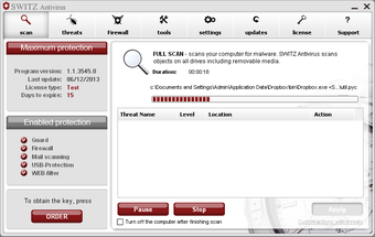 Image 7 for SWITZ Antivirus