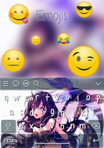 Imagen 1 para Anime Keyboard Theme