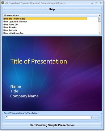 Image 0 for MS PowerPoint Sample Slid…