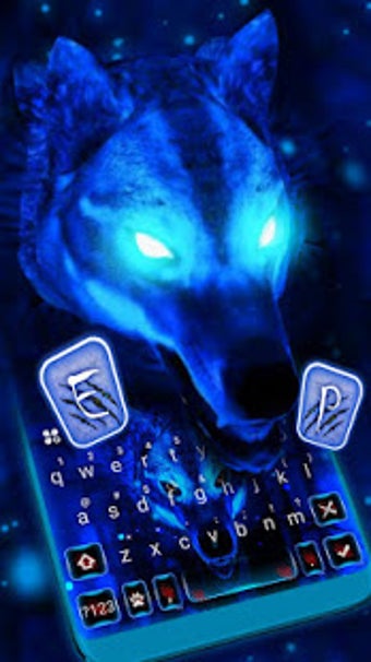Imagen 0 para Ice Wolf 3D Keyboard Them…
