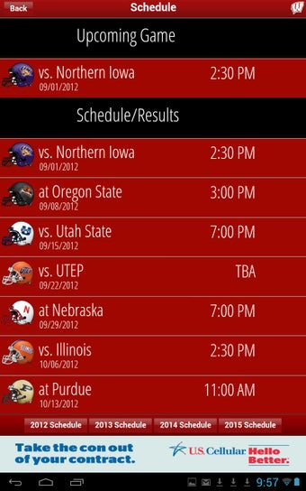 Imagen 0 para Wisconsin Football Gameda…