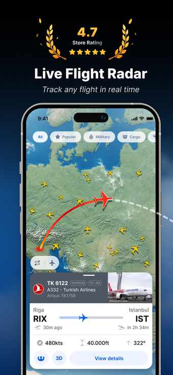 Imagen 0 para FlightSky: Live Plane Rad…