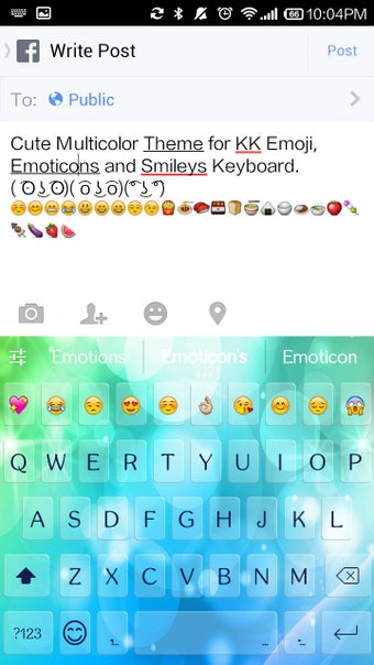 Image 0 for Cute Multicolor Emoji Key…