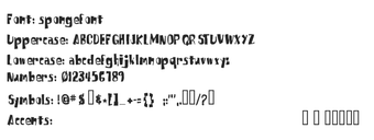 Imagen 0 para SpongeFont Square Type