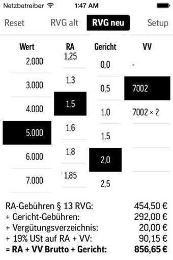 Image 0 for RVG-Rechner