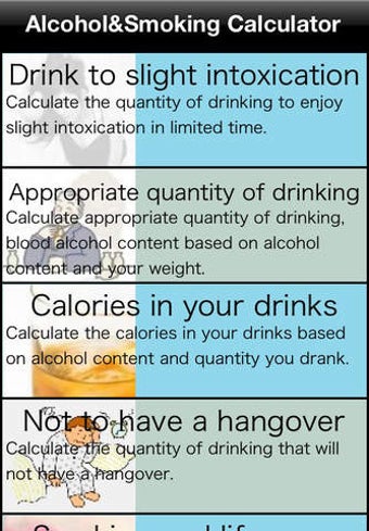 Imagen 0 para Alcohol&Smoking Calculato…