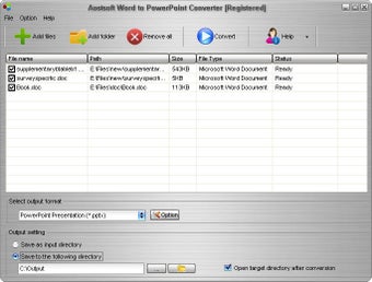 Image 0 for Aostsoft Word to PowerPoi…