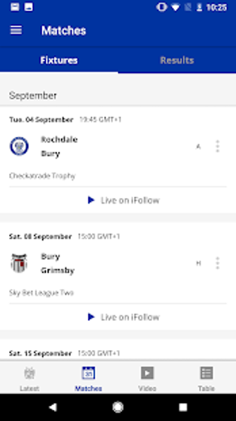 Image 1 for Bury Official App