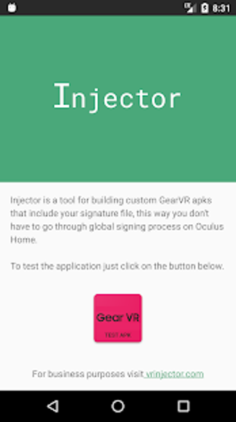 Image 0 for Injector for GearVR