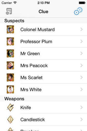 Imagen 0 para Clue Checklist