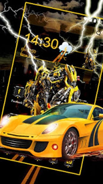 Image 3 for Robot Battle Yellow Car T…