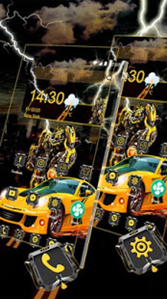 Imagen 1 para Robot Battle Yellow Car T…