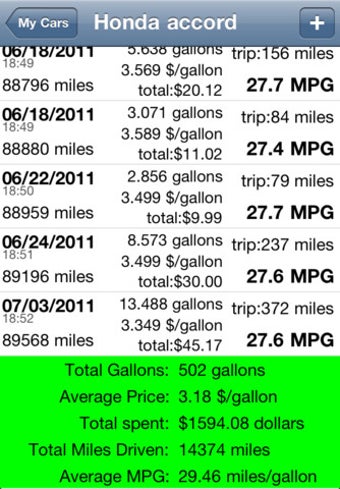 Image 3 for Simple MPG Tracker