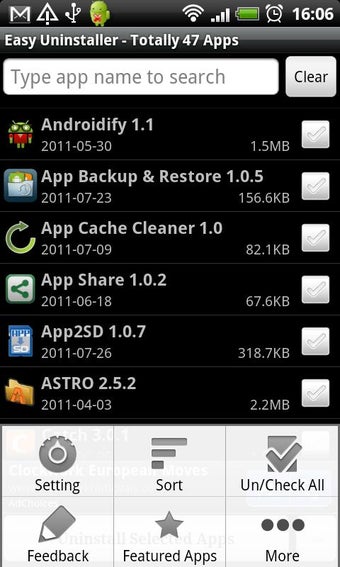 Imagen 1 para Easy Uninstaller App Unin…