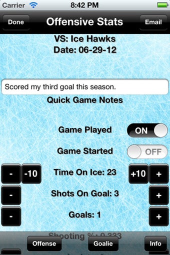 Image 0 for Hockey Stats Tracker Touc…
