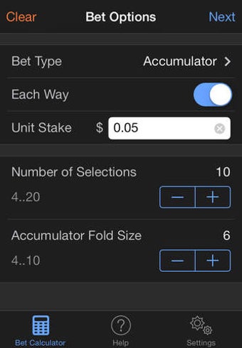 Image 0 for Sports Bet Calculator