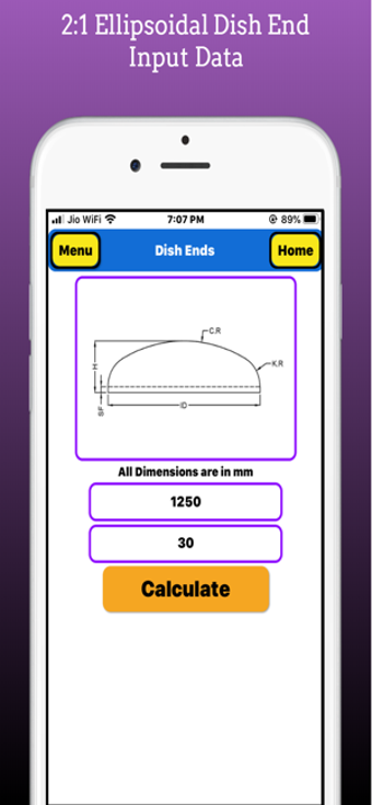 Imagen 3 para Dish Ends Calculator