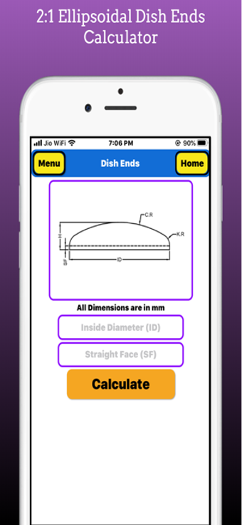 Imagen 1 para Dish Ends Calculator
