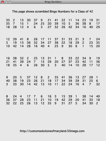 Image 0 for Class Bingo