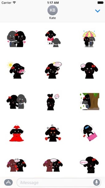 Image 0 for Black Poodle Dog and Frie…