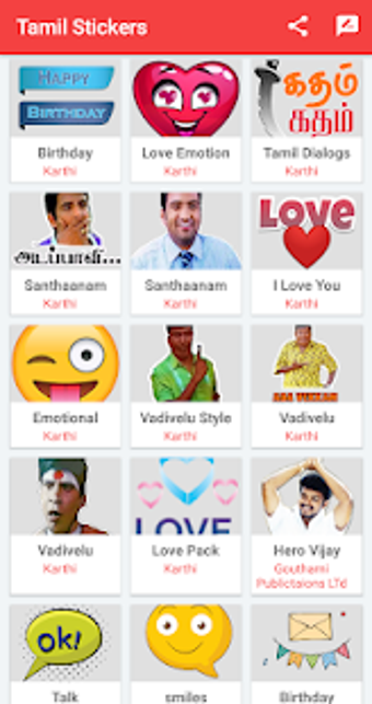 Imagen 2 para Tamil Stickers For WhatsA…