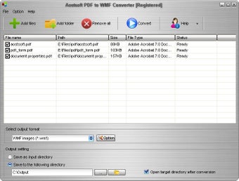 Image 0 for Aostsoft PDF to WMF Conve…