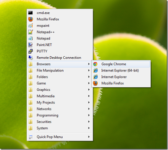 Image 0 for Quick Pop Menu