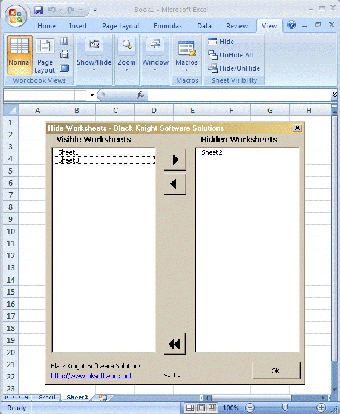 Image 0 for Hide Worksheets