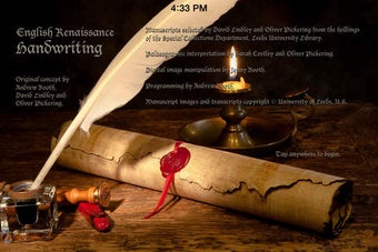 Imagen 0 para English Renaissance Handw…