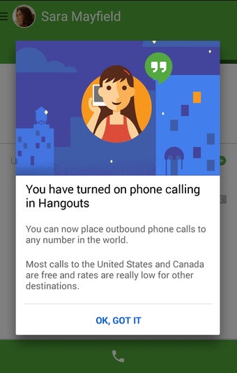 Imagen 1 para Hangouts Dialer - Call Ph…