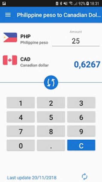 Philippine peso to Canadian Dollar PHP to CAD for Android Free download and software reviews CNET Download