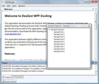 Image 0 for WPF Docking