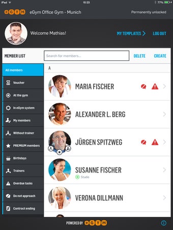 Image 0 for eGym Trainer App