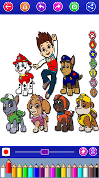 Imagen 1 para paw puppy coloring patrol…