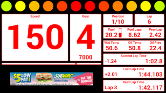 Imagen 1 para Fast Dash for iRacing