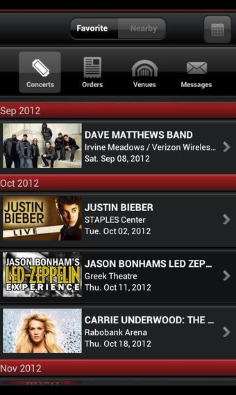 Imagen 2 para Live Nation At The Concer…