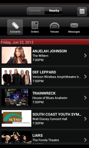 Imagen 0 para Live Nation At The Concer…