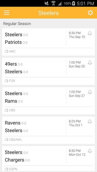 Image 1 for Steelers Football Schedul…
