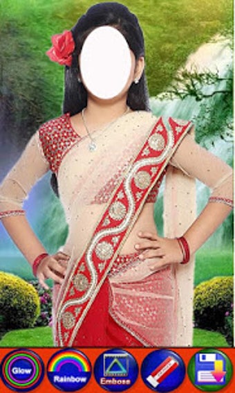 Image 0 for Kids saree photo suit
