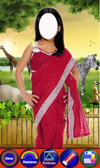 Image 1 for Kids saree photo suit