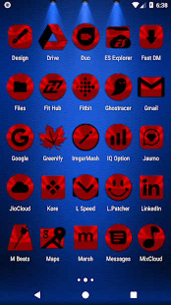Imagen 1 para Red and Black Icon Pack F…