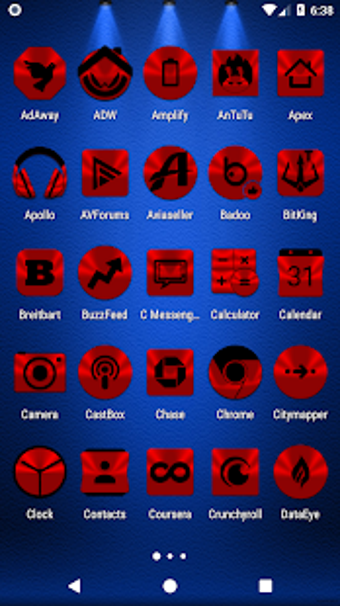 Imagen 3 para Red and Black Icon Pack F…