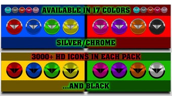 Imagen 0 para Red and Black Icon Pack F…
