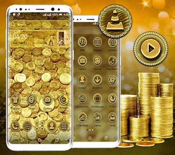 Imagen 3 para Gold Coin Launcher Theme